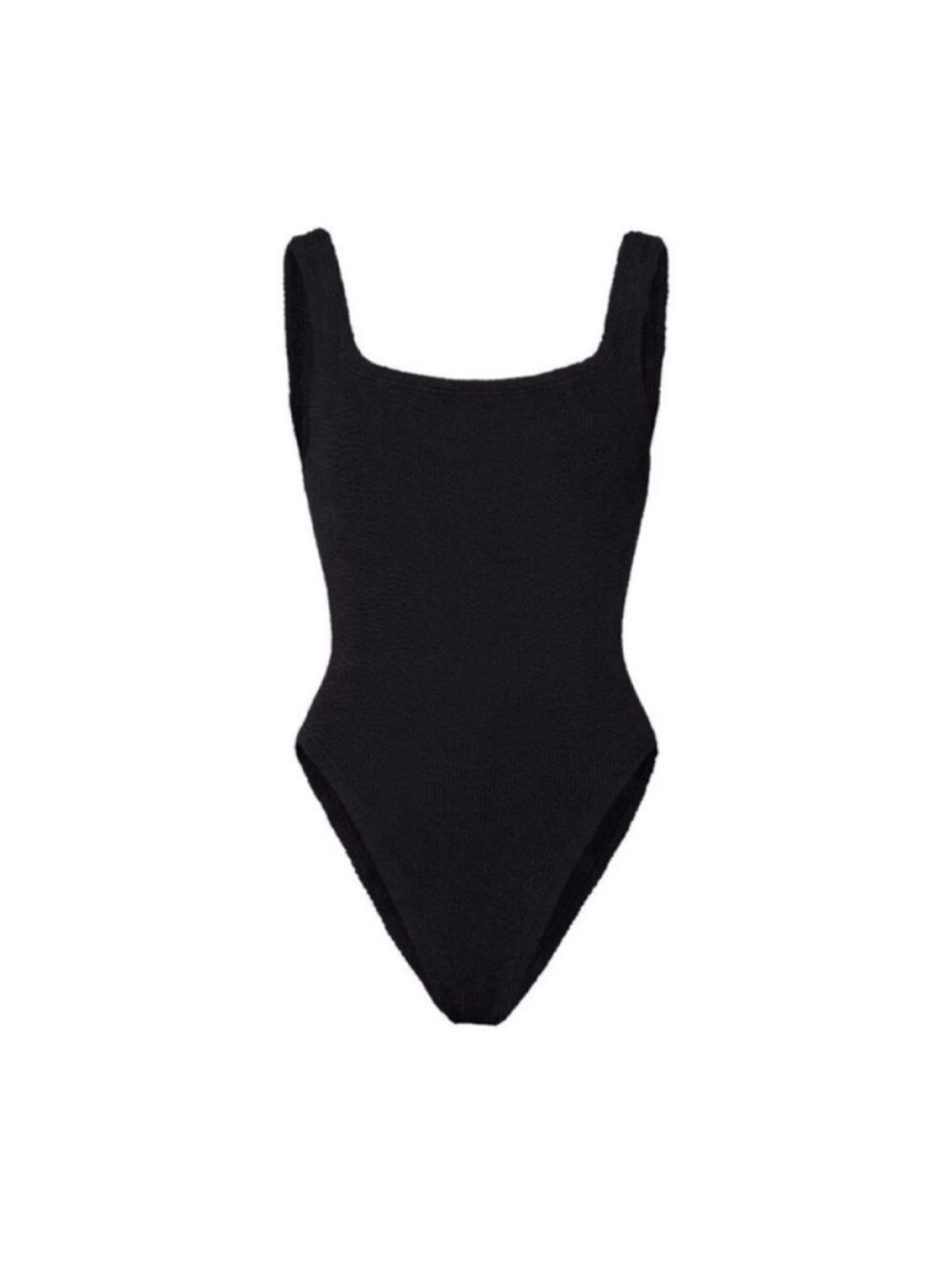 Hunza G Classic Square Neck Neck Black One-Piece Swimsuit OS - Picture 3 of 7